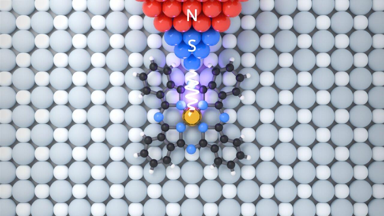 Scientists achieve all-electrical control of single-molecule quantum states